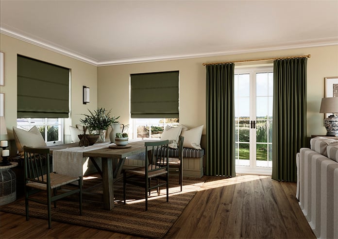 Geneva, Bayleaf Green - Roman Blind - Image 6